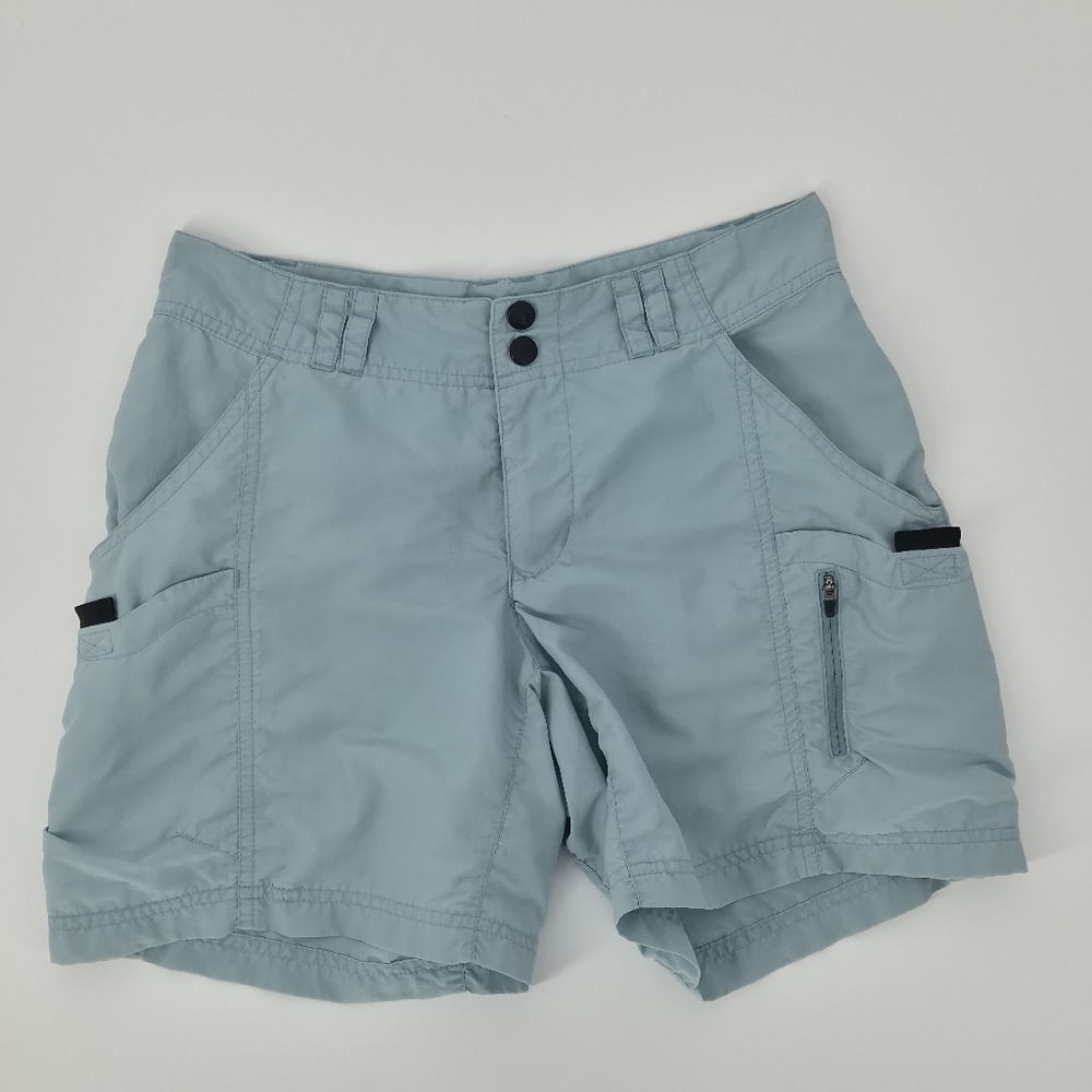 Gorpcore Utility Hiking Shorts Sage Blue Trail Outdoor‎ Cargo REI 50+ UPF